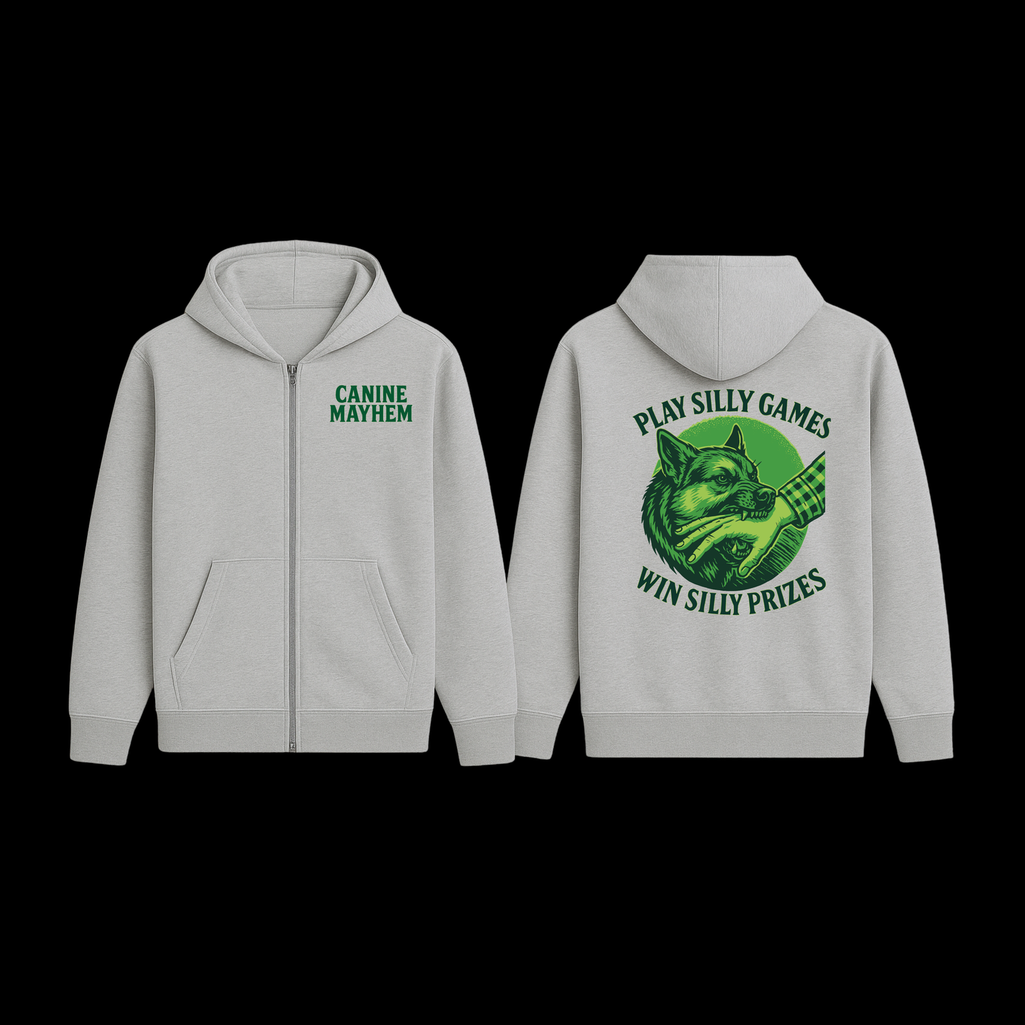Play Silly Games Win Silly Prizes ZipUp Hoodie