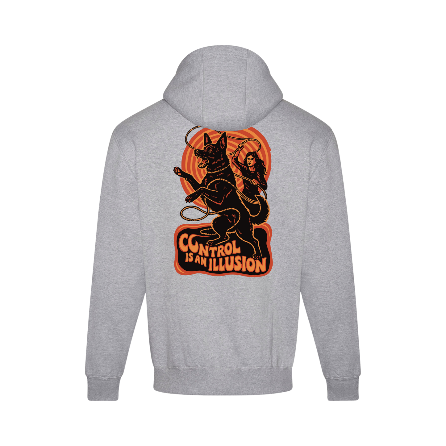 Control Is An Illusion Orange Hoodie