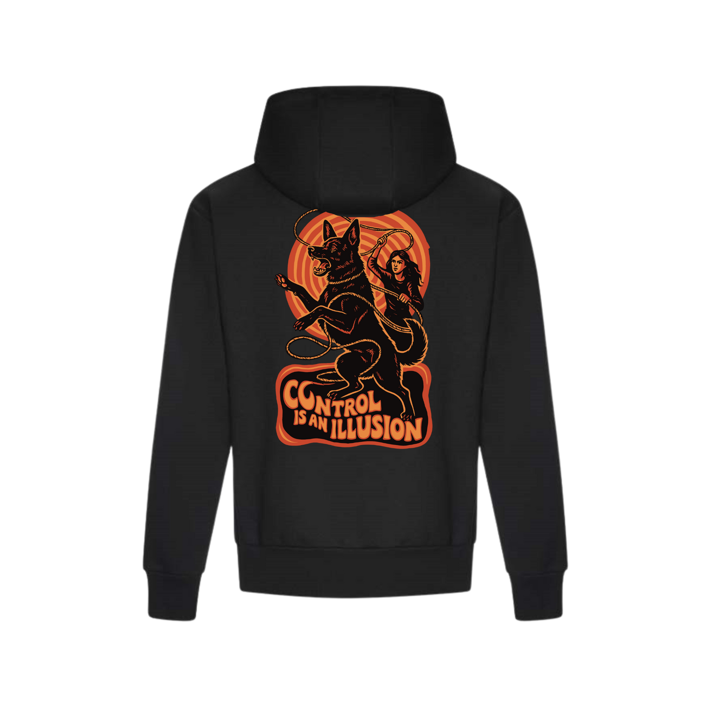 Control Is An Illusion Orange Hoodie
