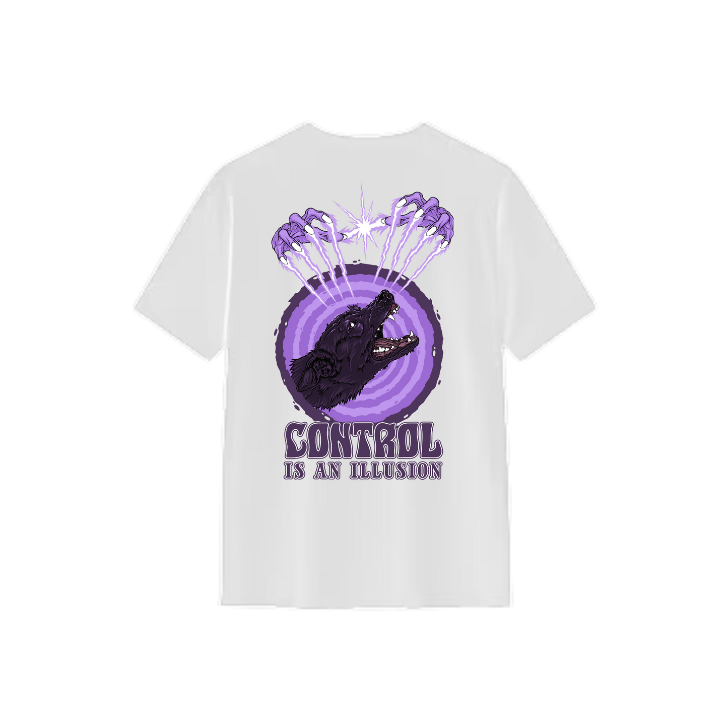 Control is an Illusion Purple Tee