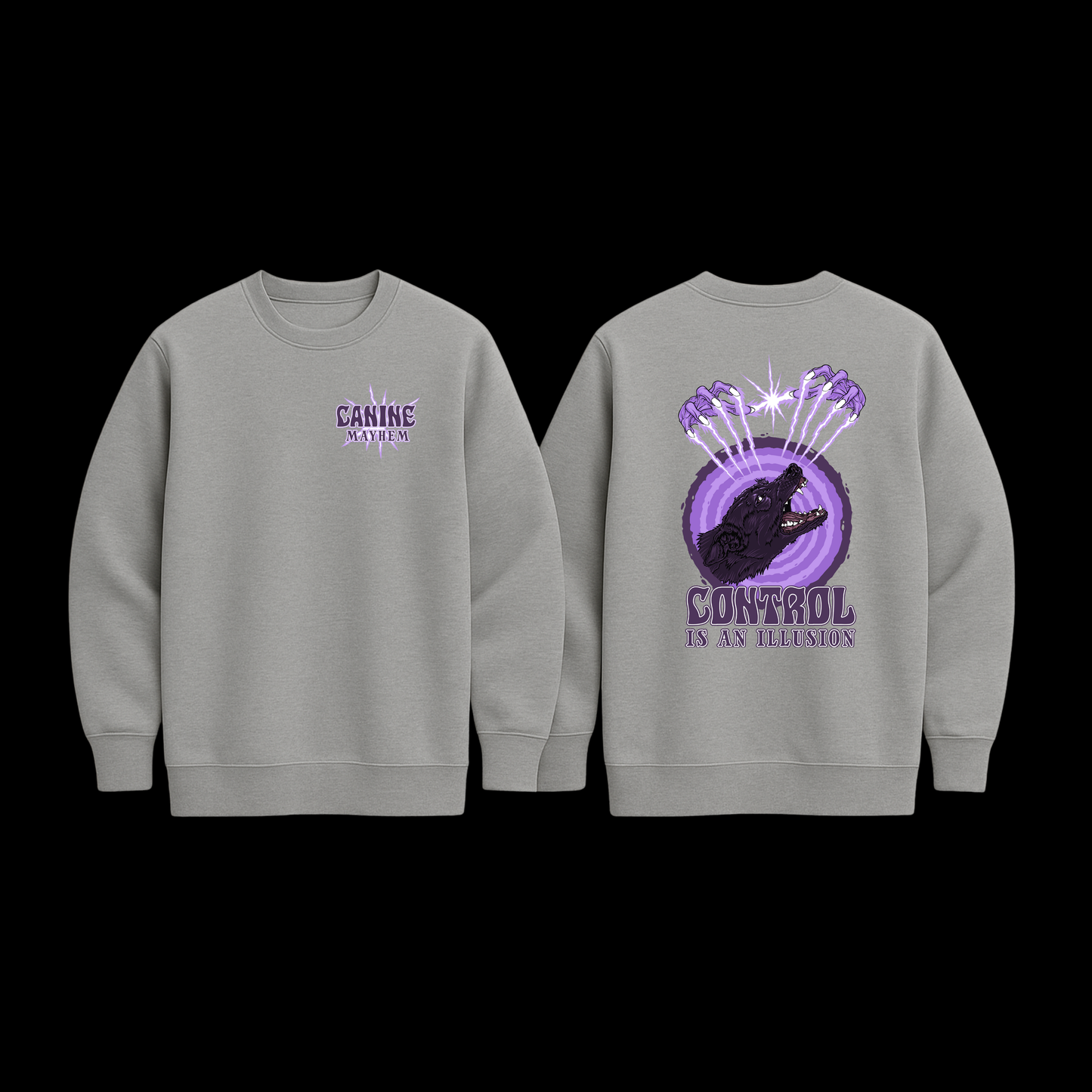 Control Is An Illusion Purple Sweatshirt