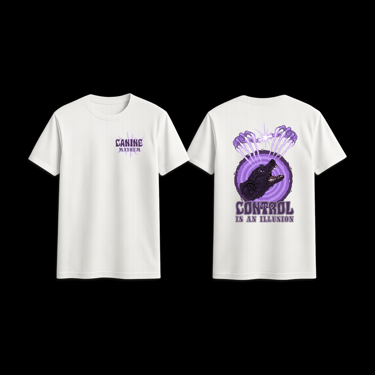 Control is an Illusion Purple Tee