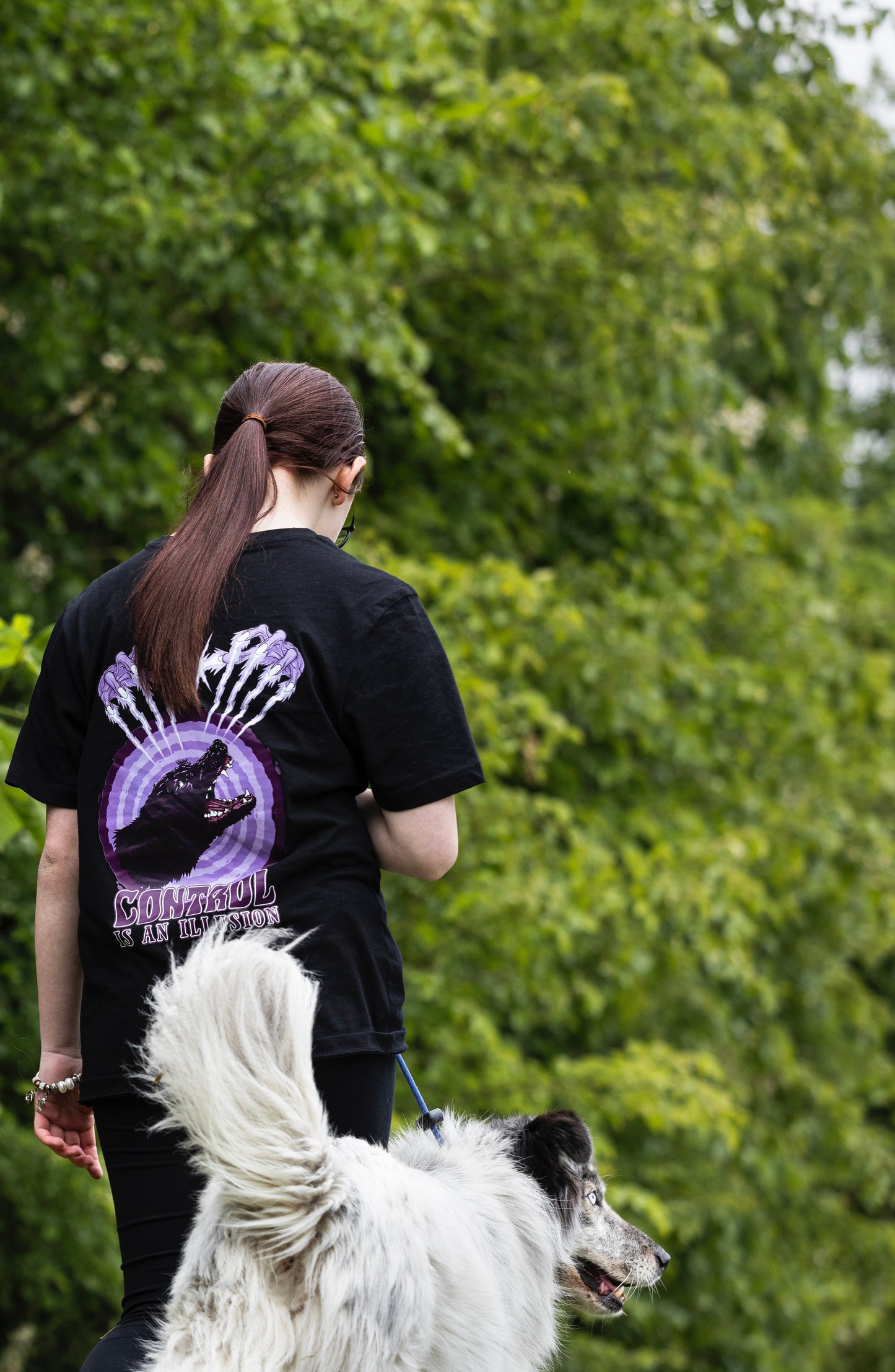 Control is an Illusion Purple Tee