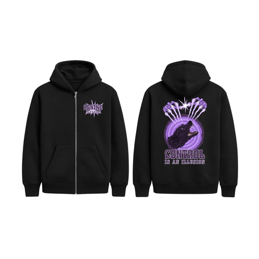 Control is An Illusion Purple ZipUp Hoodie