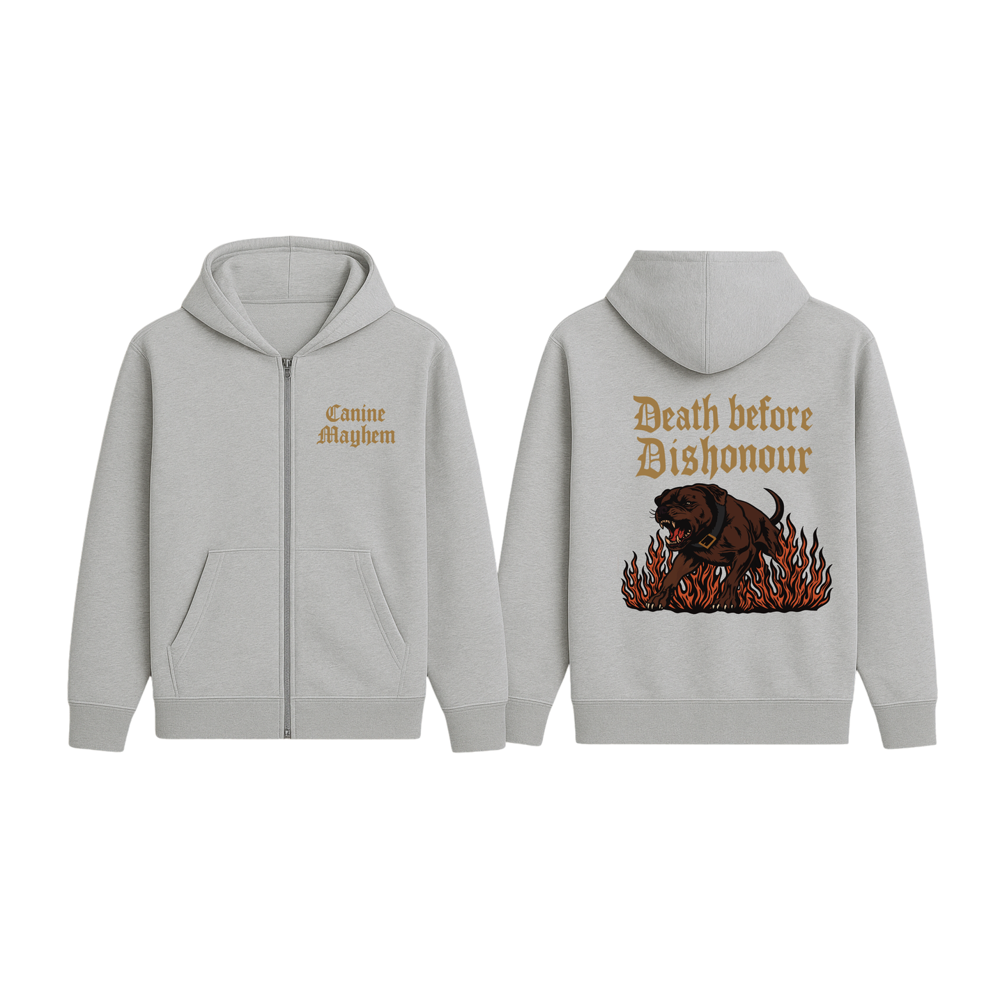 Death Before Dishonour ZipUp Hoodie