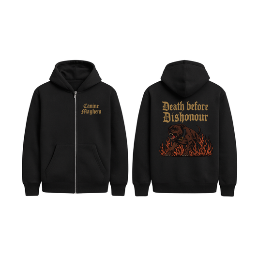 Death Before Dishonour ZipUp Hoodie
