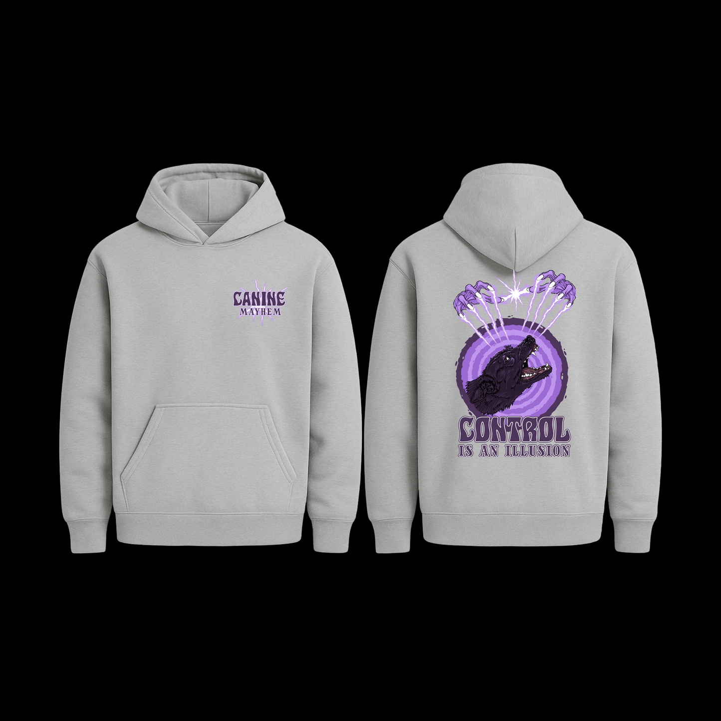 Control Is An Illusion Purple Hoodie
