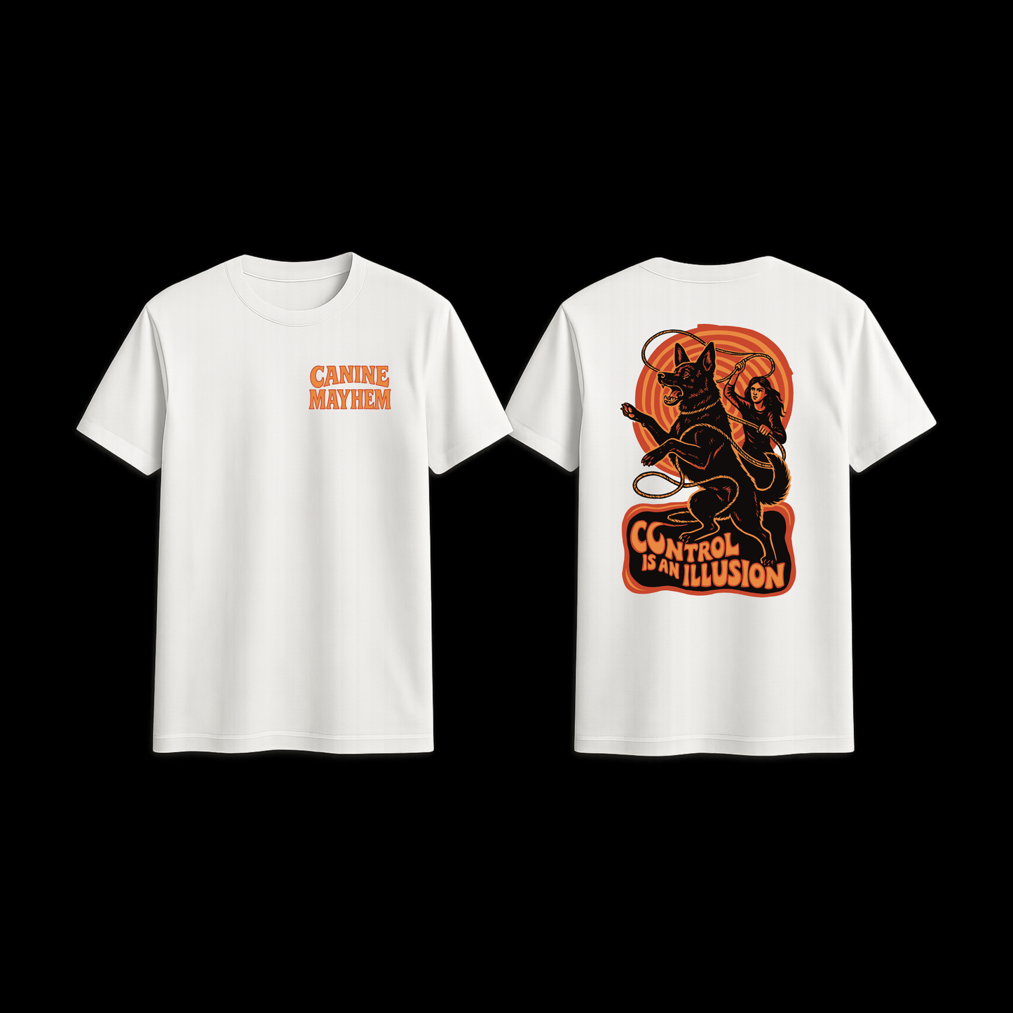 Control is an Illusion Orange Tee