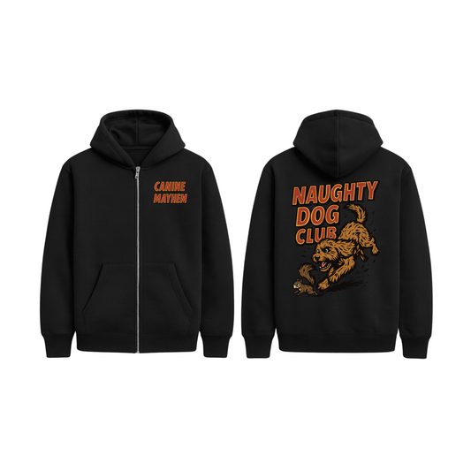 Naughty Dog Club ZipUp Hoodie